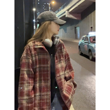 美式高级感oversize夹克外套复古休闲时尚格子衫HY508TP65，男装衬衫，电商A102B