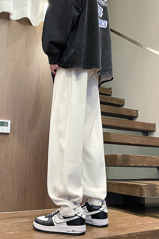 美式运动裤2026春季男宽松休闲裤子高街潮牌卫裤K495TP35控58,男装休闲裤,电商A102B