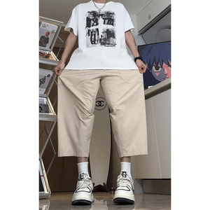 高街潮牌ins风男生休闲简约运动裤日系宽松直筒裤K344TP38控59图片