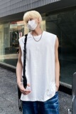 韩版无袖背心潮牌运动坎肩男士夏季衣服打底男装短袖t恤HY48TP15，男装背心/马甲，电商A102B