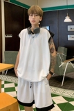 新款美式外穿篮球运动服套潮流时尚宽松休闲运动服装T10TP50控78，男装衬衫，电商A102B