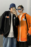 秋季印花字母卫衣男开衫潮牌衣服宽松连帽衫帅气外套HY09TP45控58，男装卫衣，电商A102B