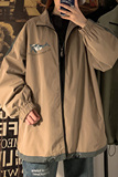 春款情侣ins拼色印花夹克男士韩版宽松潮流港风上衣外套HY01，男装夹克，电商A102B