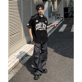 棒球服衬衫复古开衫外套日系男短袖t恤夏季宽松衬衣HY332TP45控69，男装T恤，电商A102B