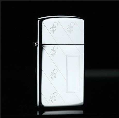 美国原装正品 ZIPPO打火机 窄机刻花 纤巧斜纹花朵 专柜正版限量