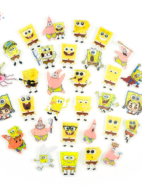 海绵宝宝卡通胸针日系少女心可爱胸章个性配饰别针衣服装饰徽章