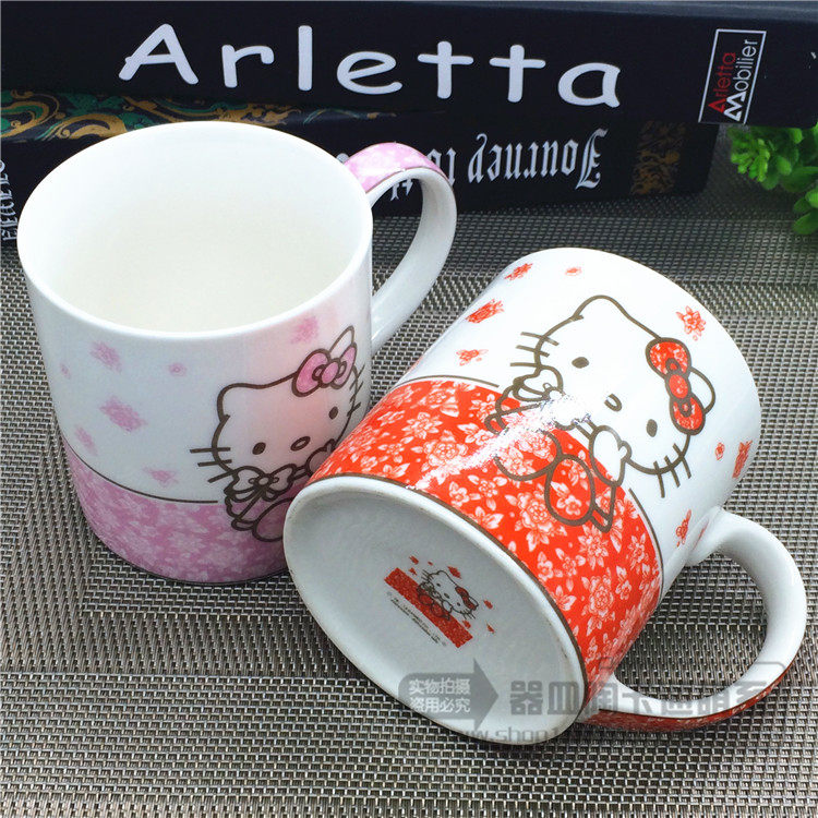 景德镇陶瓷器hello kitty凯蒂猫创意卡通可爱陶瓷水杯奶杯马克杯在类目 餐饮具, 杯子/水杯/水壶, 马克杯中 - 来自Buy2taobao.com提供专业的淘宝代购服务