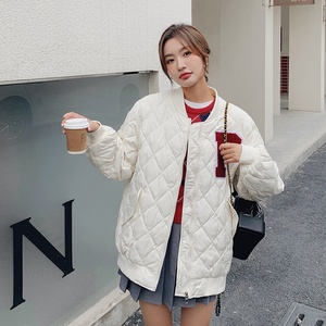 新款现货 棒球服羽绒服外套女8856 P235控358图片