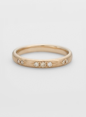 女纯银日系纹理戒指星星闪烁