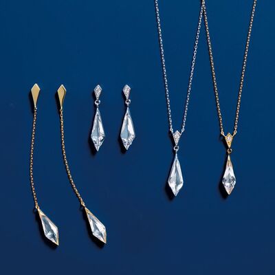 天然白水晶项链Starjewelry纯银