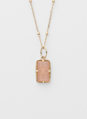 橙月光纯银女橙月光项链