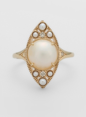 女纯银日系猫眼形戒指