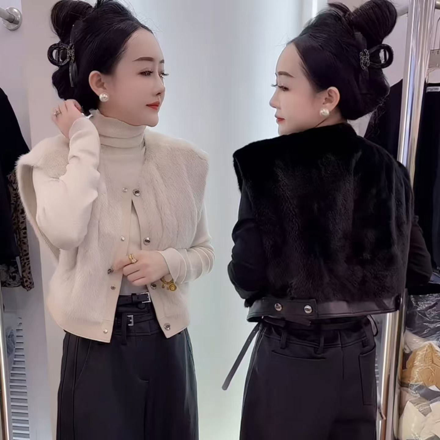 巨好看的马甲女款秋冬外穿马夹