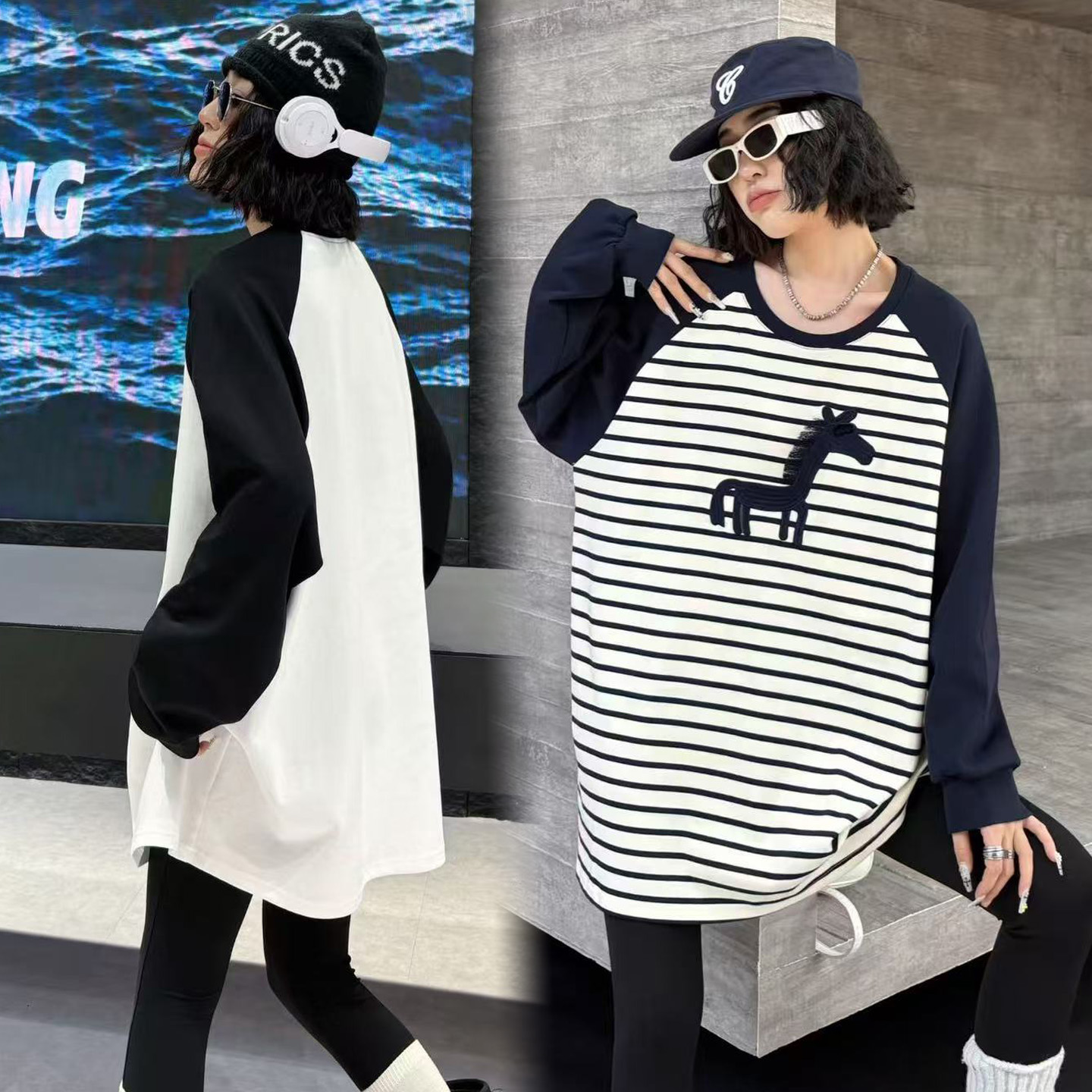 大码胖mm巨好看上衣女宽松卫衣