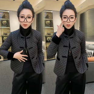 欧货冬天二棉外套女2025春秋季新款爆款高级感夹棉轻薄小棉袄棉服