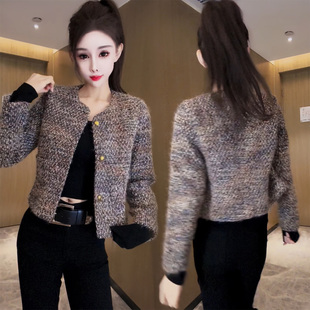 秋季 巨好看 今年流行爆款 厚外套2025新款 小香风漂亮上衣 早秋女款