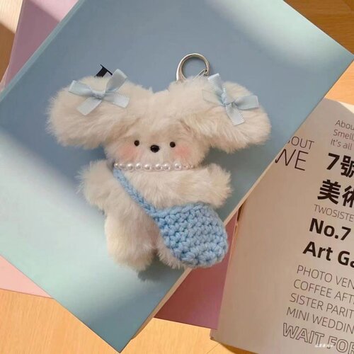 兔子ins蝴蝶结挂件可爱飞行毛绒