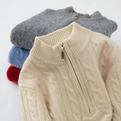 男女同款100%纯山羊绒加厚毛衣