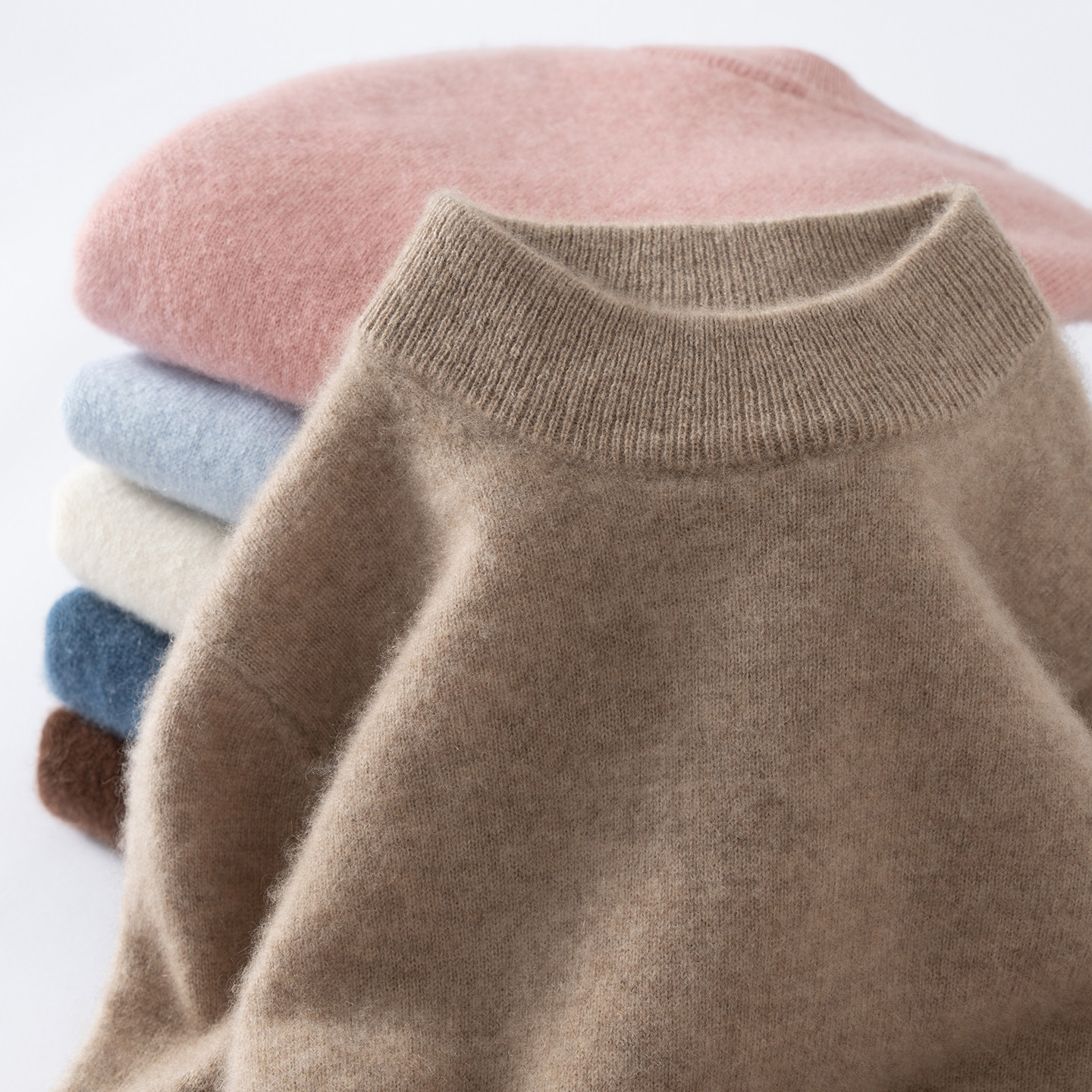 冬季儿童半高领大童100纯山羊绒衫男童2025秋冬新款女童打底毛衣