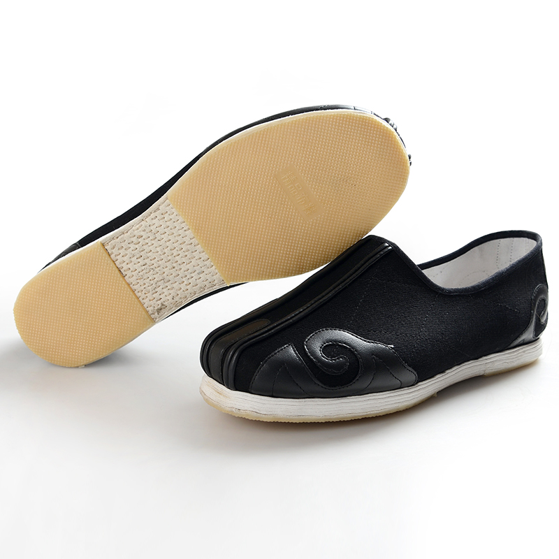 正品纯手工云头贴片复古风功夫鞋