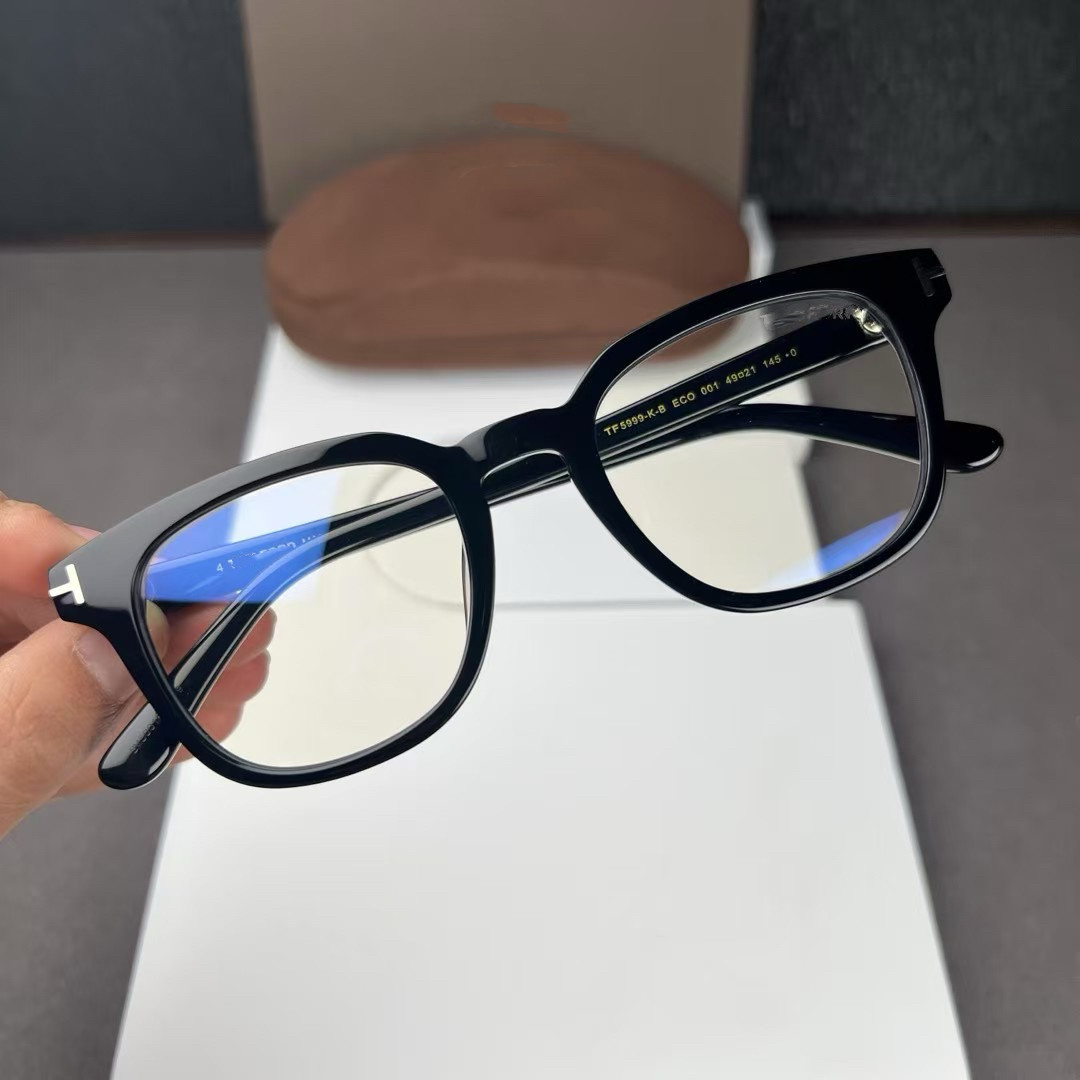 TF眼镜框TF5999-K-B全框眼镜架男女商务板材近视眼镜防蓝光配度数