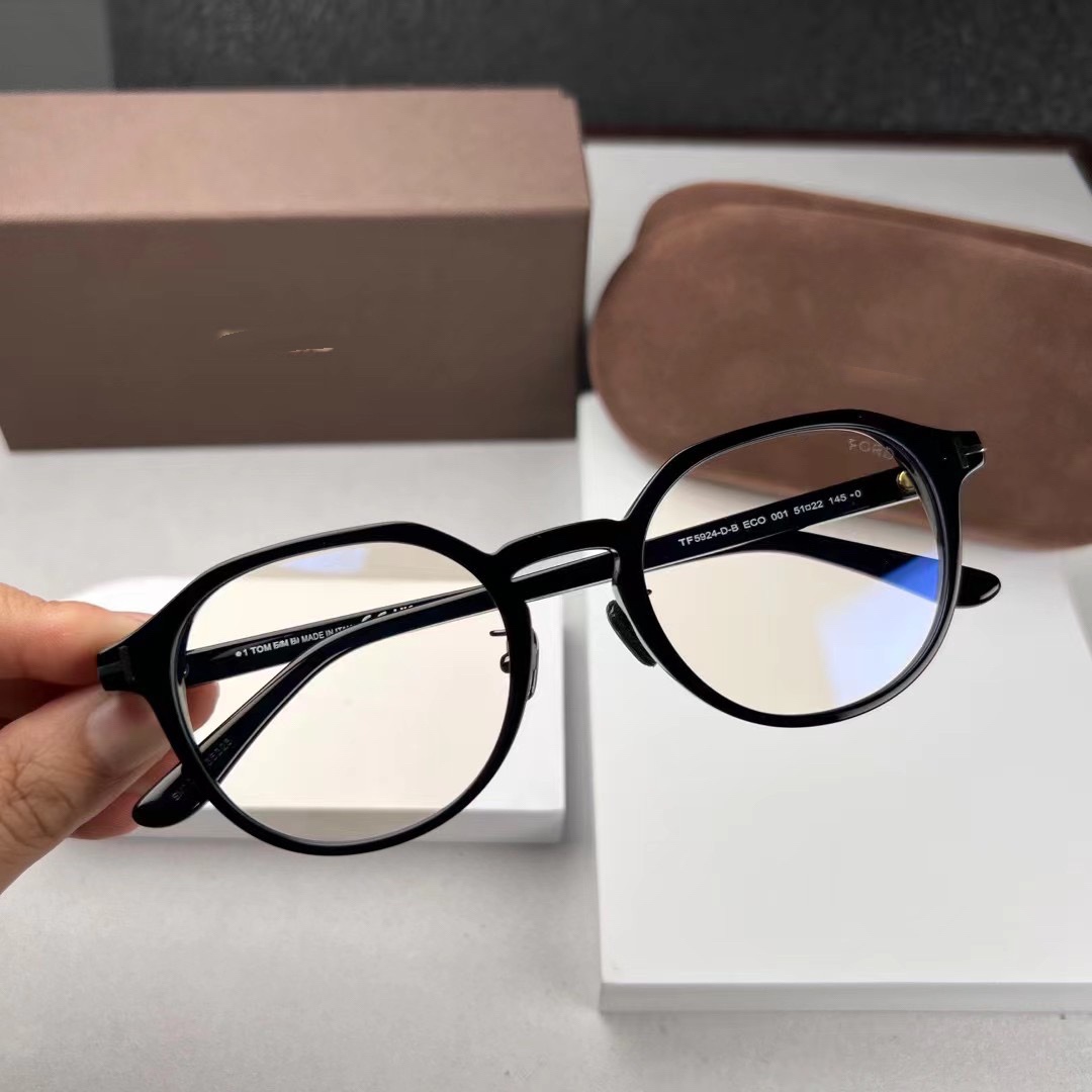 TF眼镜框TF5924-D-B全框眼镜架男女商务板材近视眼镜防蓝光配度数