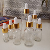 透明精油瓶玻璃分装 20ML化妆品调配瓶 小药空瓶子胶头滴管稀释瓶5