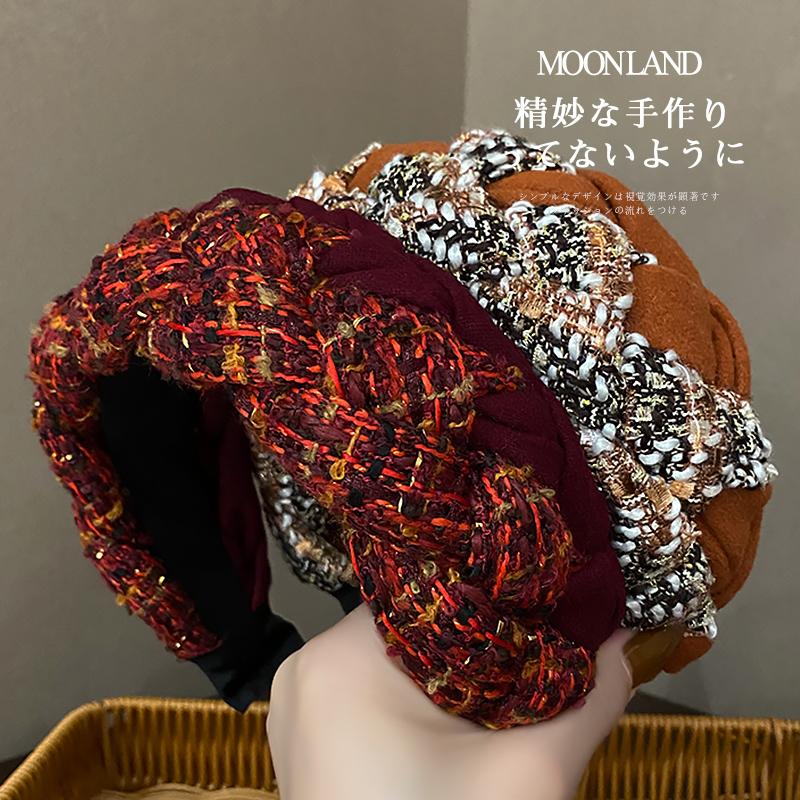 Moonland高颅顶毛呢发箍