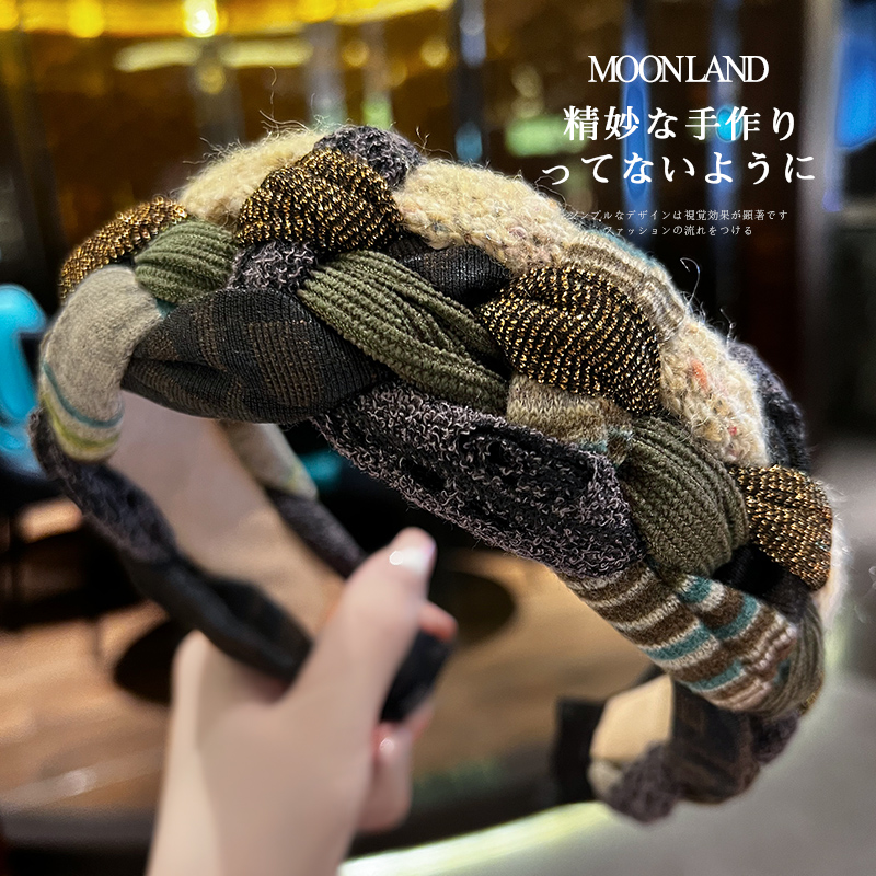 Moonland发箍布复古麻花发饰