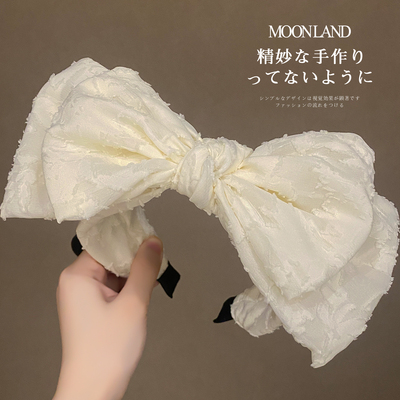 宽边网纱蝴蝶结发箍女款发卡头箍