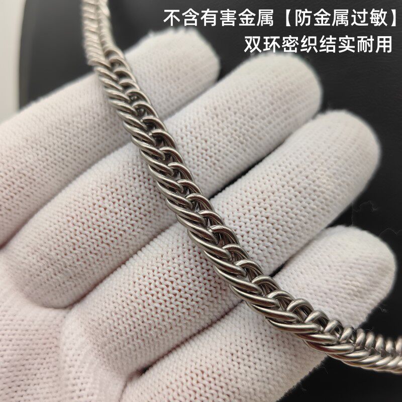 防过敏纯钛项链男女情侣