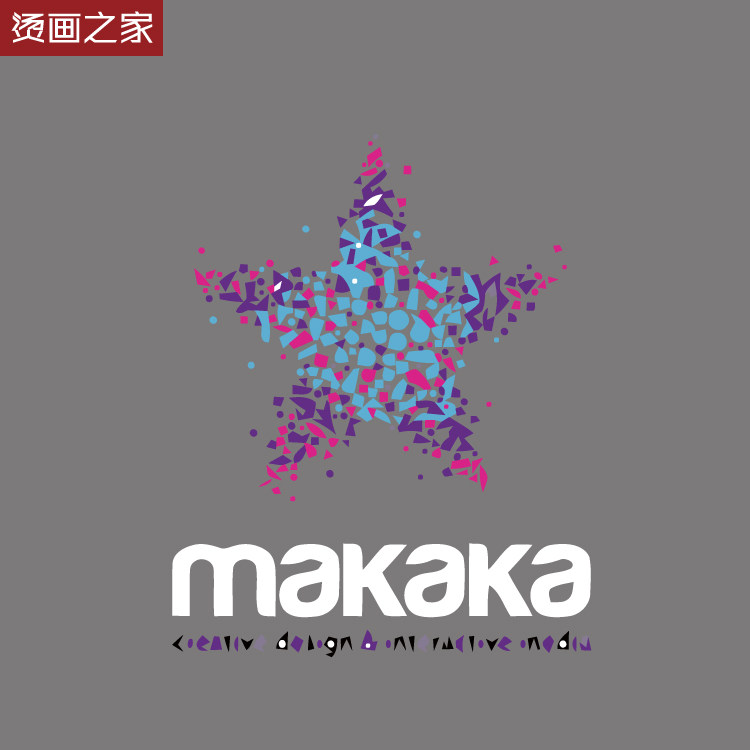 烫画之家热转印胶印衣服印花贴字母彩色五角星卡通烫画图案贴画