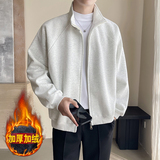XZ413HW666-P68-2026冬季加绒加厚立领夹克外套休闲男女同款卫衣，男装夹克，星座413（原星座105C）
