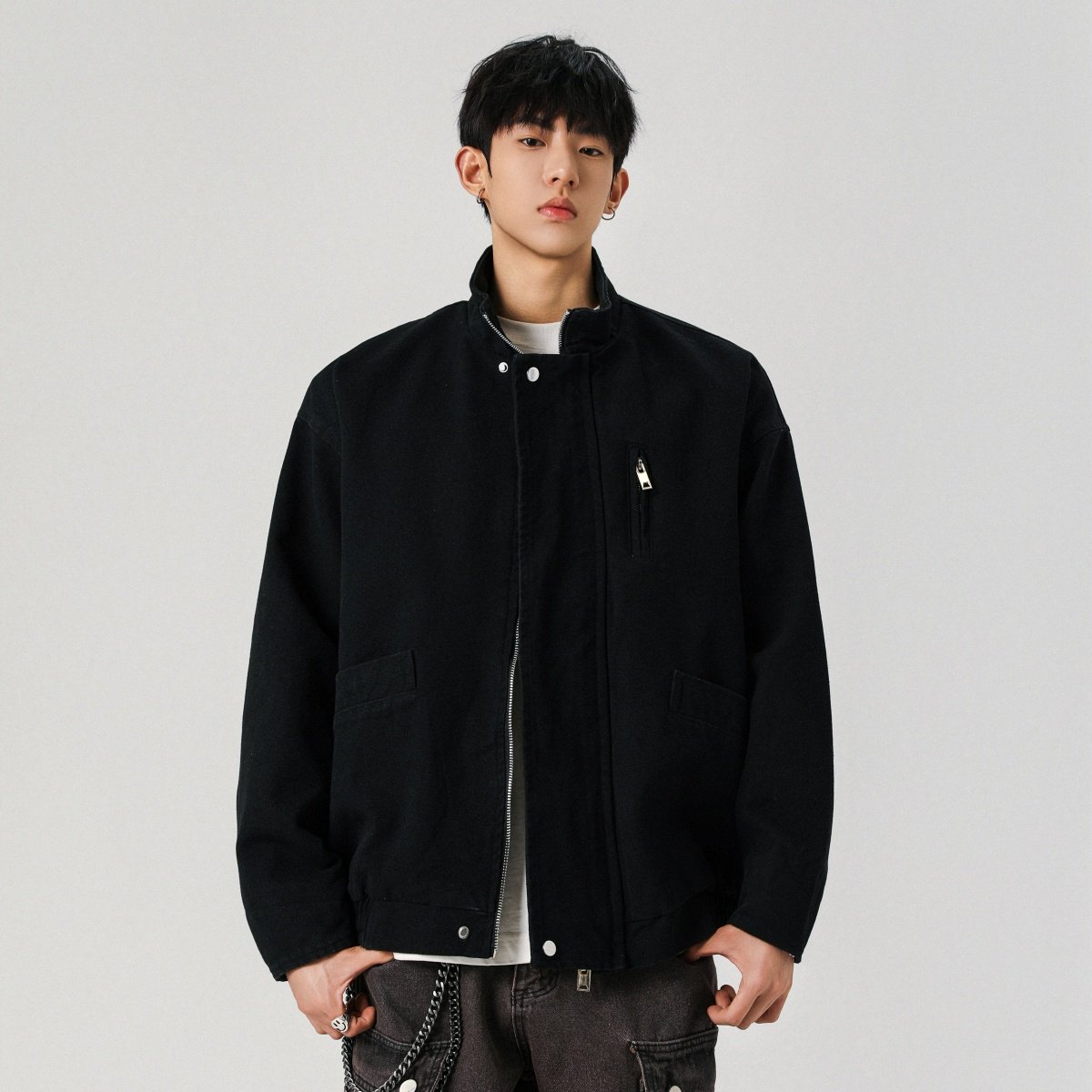 XZ413HW688-P60清货价卖完为止秋装休闲百搭美式复古水洗夹克外套，男装夹克，星座413（原星座105C）