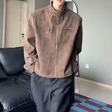 网图XZ413-HW170-P75-秋冬新款PU百搭青少年夹克外套，男装夹克，星座413（原星座105C）