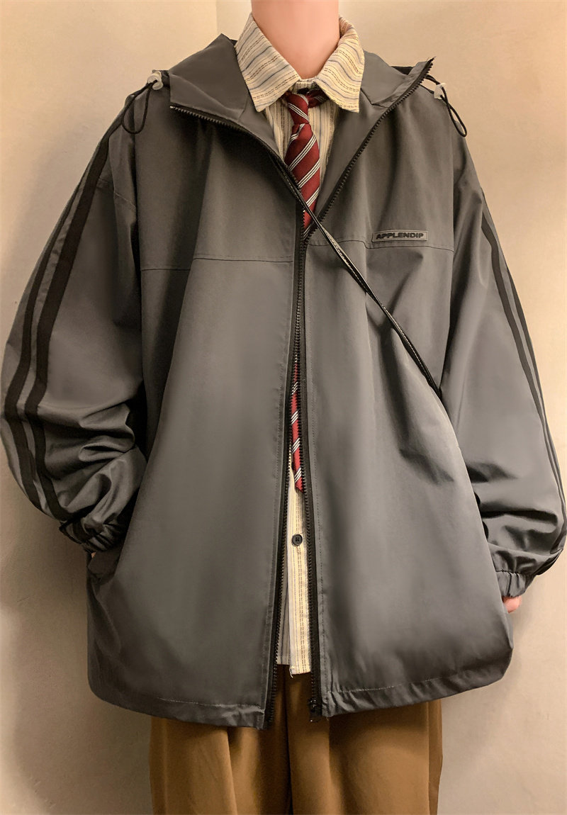 XZ413-HW96-P75-2023秋装新款冲锋衣时尚休闲潮流男女夹克外套,男装夹克,星座413（原星座105C）