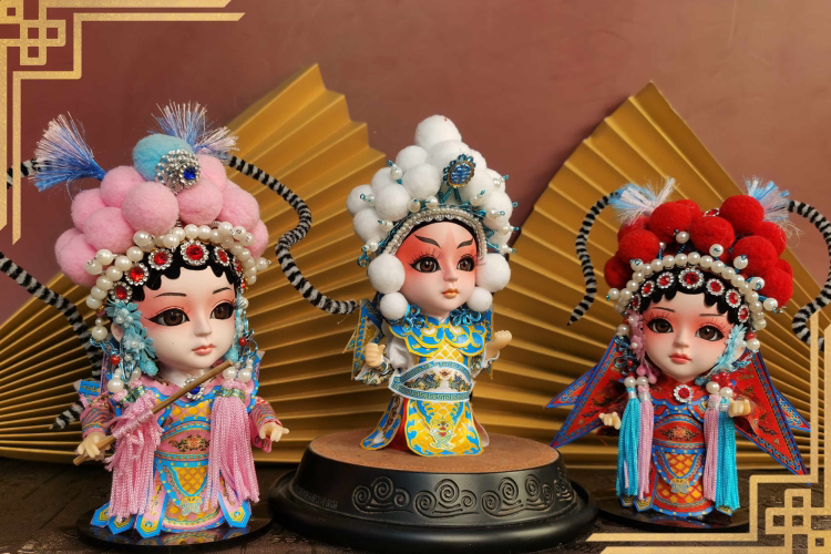 北京绢人京合坊非遗工艺品图片