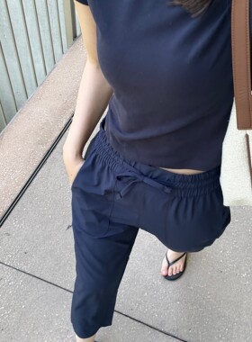 HLY夏季显瘦速干超轻七分裤女