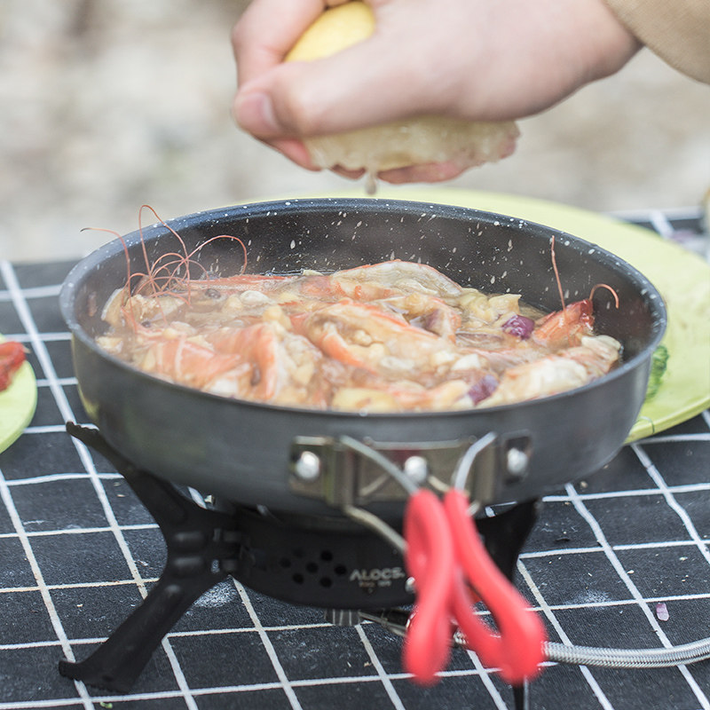 爱路客户外锅具便携不粘麦饭石