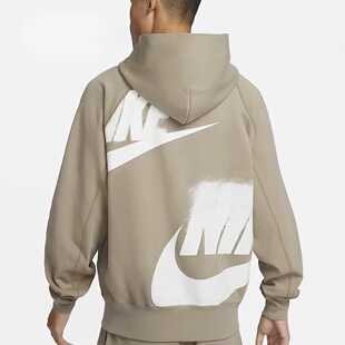 Nike/耐克Sportswear Logo男子厚线圈潮流连帽套头运动卫衣HJ1465