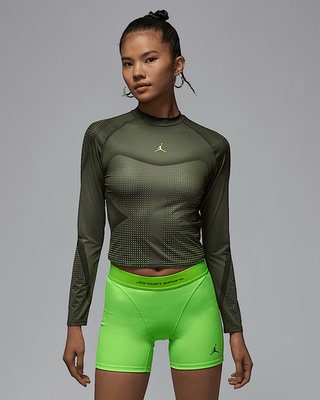 Nike/耐克Dri-fit女子春秋运动导湿速干机车风健身长袖HF9481-045