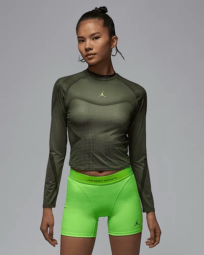 Nike/耐克Dri-fit女子春秋运动导湿速干机车风健身长袖HF9481-045