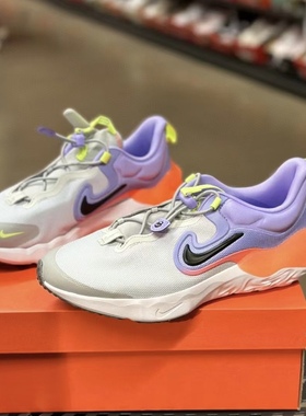 耐克/NIKE RUN FLOW大童轻便缓震透气软底休闲跑步鞋 DR0472-002