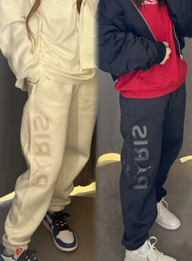 Nike/耐克 圣日耳曼大巴黎女子加绒宽松运动休闲长裤FV7765-045
