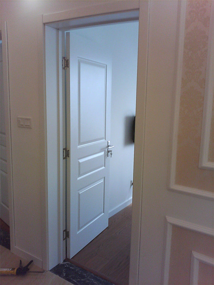 厂家直销实木复合烤漆卧室内房间套装白色平开静音环保造型木门