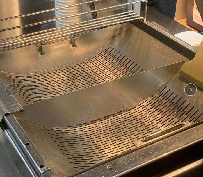 餐厅用不锈钢小件双通薯条站挡板波纹薯条格挡定位器具