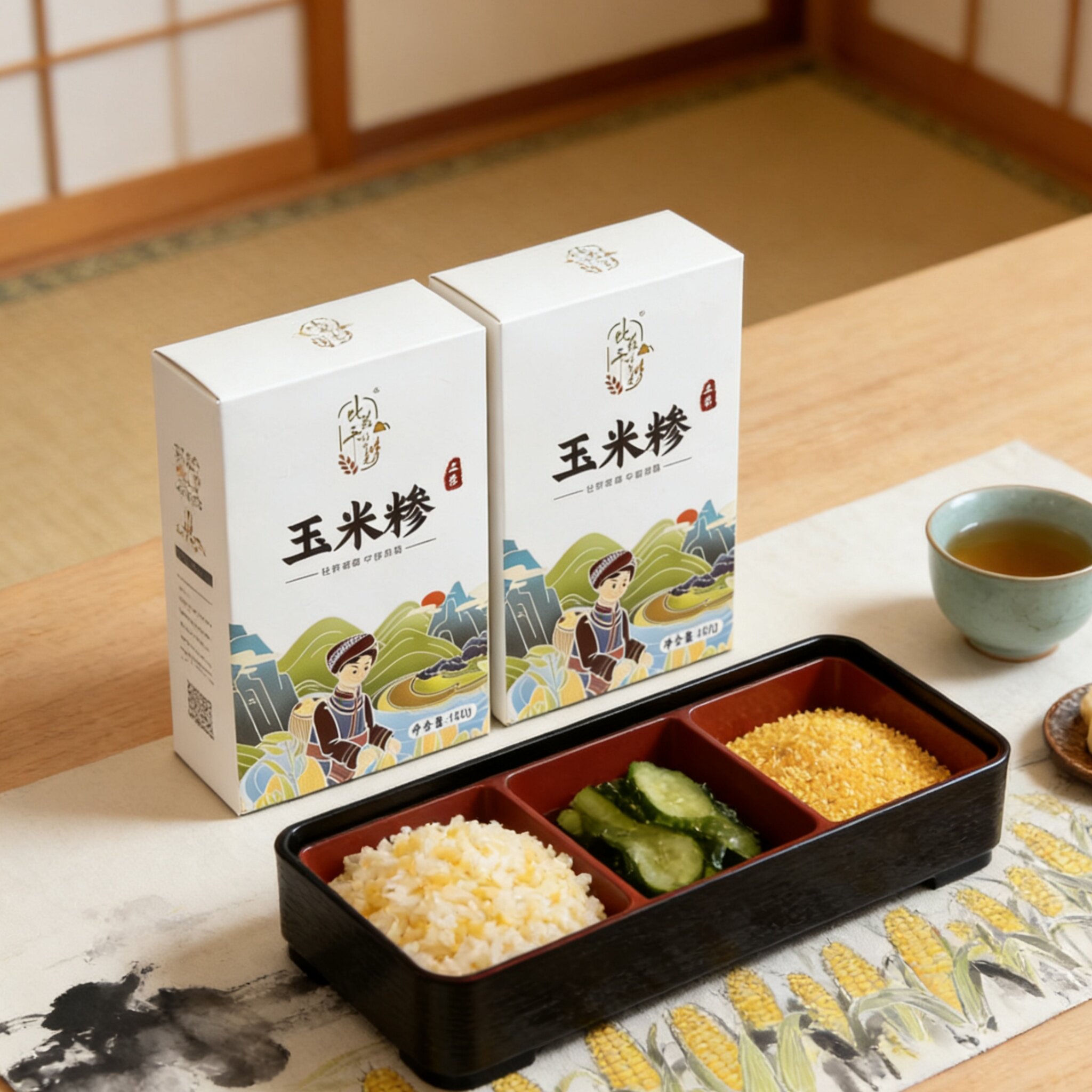 比兹卡好食光土家玉米糁460g*2盒
