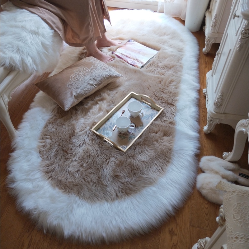 沙发卧室样板房仿羊毛现代