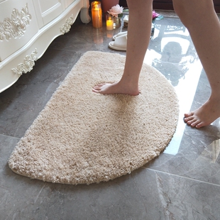 驼色长绒卧室地垫入户门垫卫生间脚垫浴室地毯淋浴房吸水垫子机洗