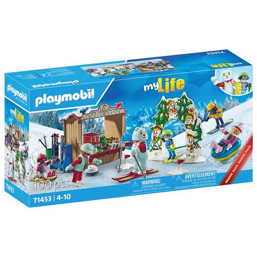 【mylife系列】playmobil摩比世界71453滑雪乐园情景玩具